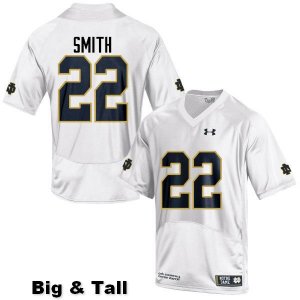 Notre Dame Fighting Irish Men's Harrison Smith #22 White Under Armour Authentic Stitched Big & Tall College NCAA Football Jersey YOR8199ML